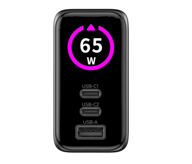Mobile Origin GaN 65W Display Charger PW20 2x USB-C + USB-A - 1504123 - zdjęcie 2